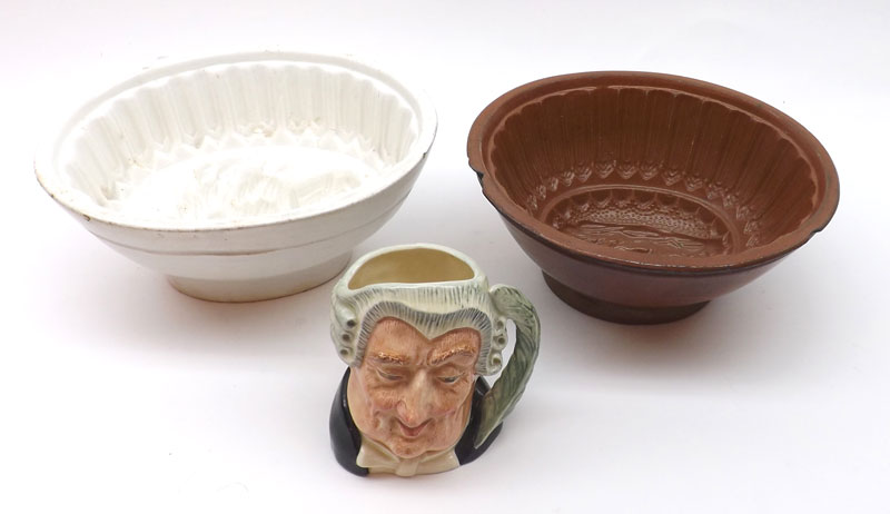 A Mixed Lot comprising: a small Royal Doulton Character Jug, The Lawyer, D6504; two 19th Century