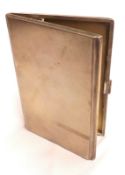 A George VI Rectangular Cigarette Case with engine-turned detail, Birmingham 1946, weight approx 5 ½