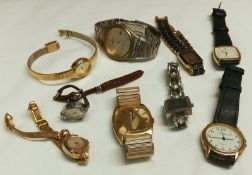 A Mixed Lot comprising:  A selection of mostly late 20th Century Quartz Wristwatches, including