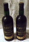 Five Bottles: Offley 1958 Vintage Port, bottled 1964