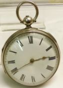 A last quarter of the 19th Century Silver cased open faced Pocket Watch, Septs Miles – Ludgate