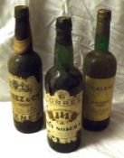 Three Bottles: Torres Dry Solera, Xerez Sherry and Kalem White Port