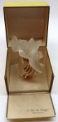 A Lalique for Nina Ricci “L’air de Temps” Perfume Bottle with bird-shaped frosted glass stopper (