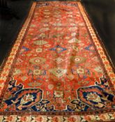 A Malayir Carpet (West Persia), triple gull border and central panel of tree of life designs and