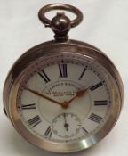 A Swiss Silver cased open faced Pocket Watch, retailed by J G Graves – Sheffield, “The Midland