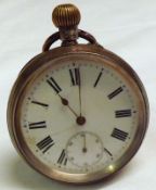 A Mixed Lot comprising:  A Swiss Silver cased open faced keyless Pocket Watch, the frosted gilt