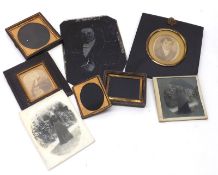 A Mixed Lot: various Vintage Frames, includes two prints depicting a gentleman and an elderly