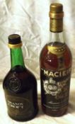 Two Bottles: Maciera Royal Aporto Old Brandy and Croft Brandy