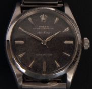 A third quarter of the 20th Century Stainless Steel centre seconds Wrist Watch, Rolex, Oyster
