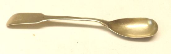 A George III Fiddle pattern Mustard Spoon, London 1806
