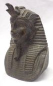 A Cast Bronze Model of a Pharaoh’s Head;