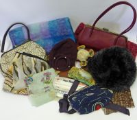 A box containing a quantity of assorted Vintage Accessories to include Underwear, Scarves,