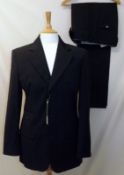 A Gents Vivienne Westwood Two Piece Suit, comprising of a mid-blue Jacket with oval orb front button