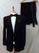 A Gents Pierre Cardin Black Dinner Suit, comprising of Dinner Jacket with black satin collar edging,