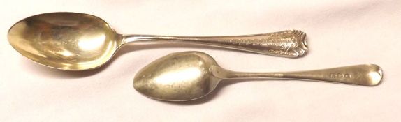 A Mixed Lot: a George III Old English pattern Teaspoon, London 18166; together with a George V small