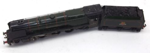 A Hornby Dublo Locomotive, Duchess of Montrose with Tender in green livery (no box)