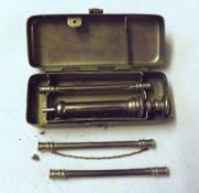 Great War period UK Military Issue Hypodermic Syringe, metal cased