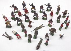 Approximately fifty assorted Britains Soldiers and Personnel (mixed condition)