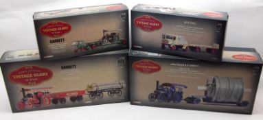 Four Corgi Limited Edition Boxed Set, Vintage Glory of Steam, comprising of Bedford TK Low Loader