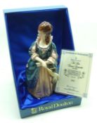 A Royal Doulton Figurine, “The Hon Frances Duncombe”, HN3009, boxed and with certificate of