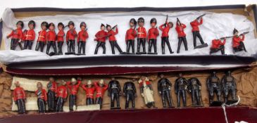 A small quantity of Britains Soldiers to include: Red Coat Guards and assorted Britains