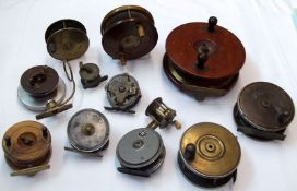 A Box: twelve assorted Vintage Fishing Reels