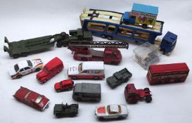 A box containing a quantity of assorted playworn die-cast Vehicles