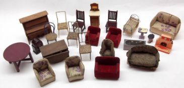A large quantity of mostly early 20th Century assorted Dolls House Furniture; together with a box