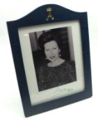 A Signed Picture of Princess Anne dated 2003 in a modern easel backed frame, 7 ½” wide