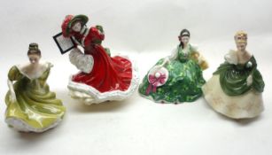 A group of four Royal Doulton Figurines, Pretty Ladies Christmas Day 2005, “Elyse”, HN2474; “