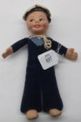 Norah Wellings Cloth Sailor Doll, HMS Nelson