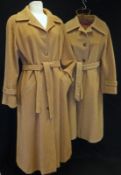 A Vintage Jaeger Ladies Full Length Wool and Camelhair Coat; together with a Cashmere and Wool Blend