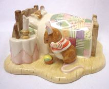 A Royal Doulton Brambly Hedge Group: “Happy Birthday Wilfred”, 6” wide