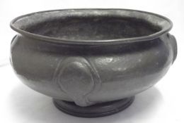 A Tudric Pewter Circular Bowl, decorated in the manner of Archibald Knox with stylised floral