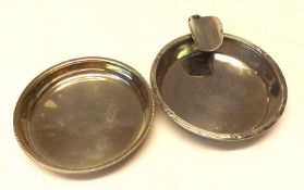 A Presentation Ashtray, circular shaped with reed and tie edge, engraved to the centre “Kumasi Rifle