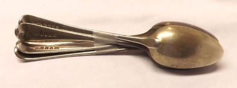 A set of five George III Dessert Spoons, Old English pattern, London 1793, total weight approx 4 ½