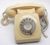 A 1970s Cream Plastic BT Telephone No BTQA1056