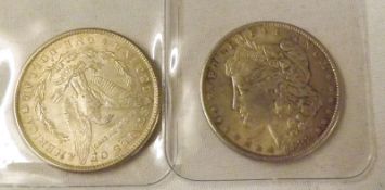 USA Silver Dollars 1881 and 1888 (2)