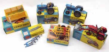 Boxed Corgi Farm Vehicles and Accessories to include: Ford 5000 Super Major Tractor No 67 x 2; Beast