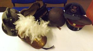 Box: assorted Military Hats etc