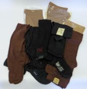 A quantity of 1940s Stockings/Hose to include three pairs of Black Wool CC41 Issue; two pairs Sumbro