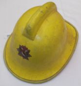Norfolk Fire Service, yellow painted helmet