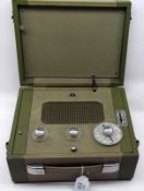 A mid-20th Century Alba Suitcase Radio