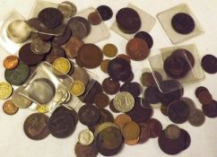 Packet: small lot assorted World Coins