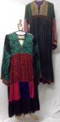 Two mid-20th Century Traditional Afghan Ladies Dresses