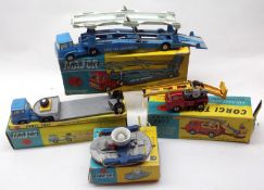 Boxed Corgi Toys to include: Carrimore Car Transporter No 1105; HDL Hovercraft No 119; Carrimore