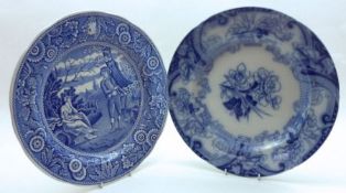 A Mixed Lot of Blue and White Plates, comprising five Argyll Pearl Ware 10” Plates; together with
