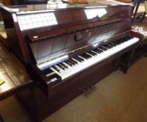 A modern Yamaha Upright Piano, Model No C108N, further No E275430, 58” wide