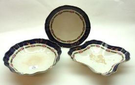 A Wedgwood Imperial Porcelain part Dessert Service Design No 9144, comprising shallow Dish, twelve