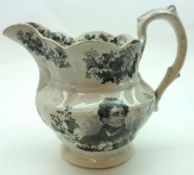 An early 19th Century Royal Commemorative Jug to the Memory of His Late Majesty King George IV